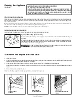 Preview for 19 page of Frigidaire FEFB68CJSA Owner'S Manual