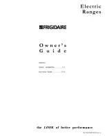 Frigidaire FEFB68CQA Owner'S Manual preview