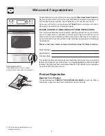 Preview for 2 page of Frigidaire FEFB79GB - 30 Electric Convection Range Use & Care Manual