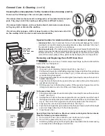 Preview for 18 page of Frigidaire FEFB79GB - 30 Electric Convection Range Use & Care Manual