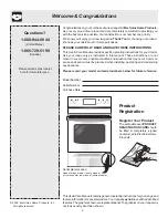 Предварительный просмотр 2 страницы Frigidaire FEFB89ECG Use & Care Manual