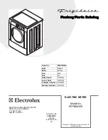 Frigidaire FEFB9200E Factory Parts Catalog preview