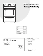 Frigidaire FEFL58E Factory Parts Catalog предпросмотр