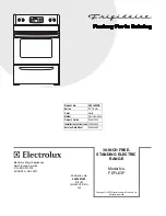 Frigidaire FEFL63F Factory Parts Catalog preview