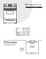 Frigidaire FEFS52D Factory Parts Catalog preview