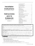 Frigidaire FEQ1442ES - 27" Electric Dryer Installation Instructions Manual preview