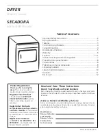 Preview for 1 page of Frigidaire FEQ332ES0 Owner'S Manual