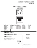 Frigidaire FES367D Factory Parts Catalog preview