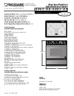 Frigidaire FES388WGC Specifications preview