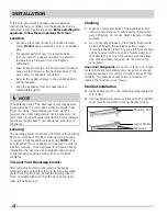 Preview for 4 page of Frigidaire FFBC4622SS Use & Care Manual