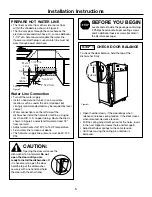 Preview for 5 page of Frigidaire FFBD1821MW Installation Instructions Manual