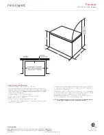 Preview for 3 page of Frigidaire FFC0522D W Dimension Manual