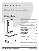 Frigidaire FFC0723DW - 7.2 cu. Ft. Chest Freezer (Spanish) Manual De Uso Y Cuidado preview