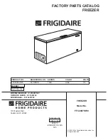 Предварительный просмотр 1 страницы Frigidaire FFC20D7HW0 Factory Parts Catalog