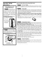 Preview for 3 page of Frigidaire FFC20D7HW4 Owner'S Manual