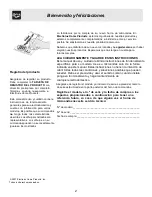 Preview for 2 page of Frigidaire FFCE1638LS (Spanish) Manual De Uso Y Cuidado