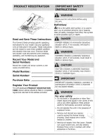 Preview for 2 page of Frigidaire FFCH16M5QWA Use & Care Manual