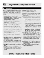 Предварительный просмотр 6 страницы Frigidaire FFCM0724L Use And Care Manual