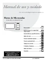 Frigidaire FFCM0724LB (Spanish) Manual De Uso Y Cuidado preview