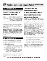 Предварительный просмотр 4 страницы Frigidaire FFCM0724LB (Spanish) Manual De Uso Y Cuidado