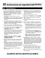 Предварительный просмотр 6 страницы Frigidaire FFCM0724LB (Spanish) Manual De Uso Y Cuidado