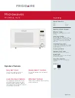 Preview for 1 page of Frigidaire FFCM1134L W Features & Dimensions