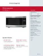 Preview for 1 page of Frigidaire FFCM1134LS Specifications