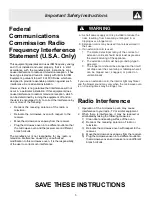 Preview for 5 page of Frigidaire FFCM1155US Use & Care Manual