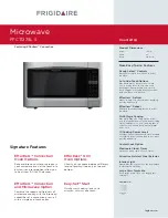 Preview for 1 page of Frigidaire FFCT1278LS Specifications