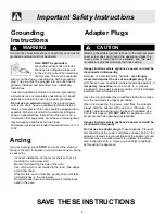 Preview for 4 page of Frigidaire FFCT1278LS Use And Care Manual