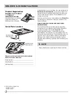 Preview for 2 page of Frigidaire FFEC3225MW Use & Care Manual