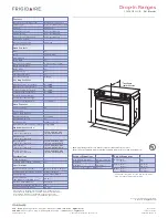 Предварительный просмотр 2 страницы Frigidaire FFED3015LB Product Specifications