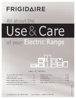 Frigidaire FFEF3016L Use & Care Manual preview