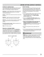 Preview for 9 page of Frigidaire FFEF3016LBA Use & Care Manual