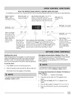 Preview for 11 page of Frigidaire FFEF3016LBA Use & Care Manual