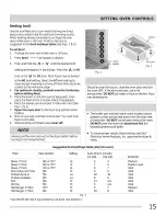 Preview for 15 page of Frigidaire FFEF3016LBA Use & Care Manual