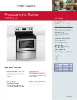 Frigidaire FFEF3043LS Product Specifications preview