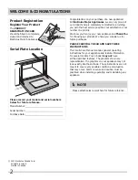 Preview for 2 page of Frigidaire FFEF4005LW Use & Care Manual