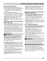 Preview for 5 page of Frigidaire FFEF4005LW Use & Care Manual