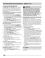 Preview for 18 page of Frigidaire FFEF4005LW Use & Care Manual