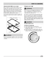 Preview for 25 page of Frigidaire FFEF4005LW Use & Care Manual