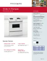Frigidaire FFES3005LB Specifications preview