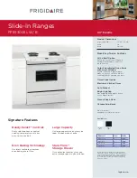 Frigidaire FFES3005LB Specifications предпросмотр