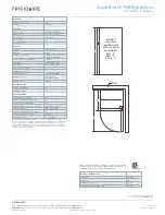 Предварительный просмотр 2 страницы Frigidaire FFET1222Q W Product Dimensions