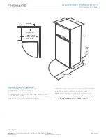 Предварительный просмотр 3 страницы Frigidaire FFET1222Q W Product Dimensions