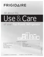 Frigidaire FFET1222QB Use & Care Manual предпросмотр