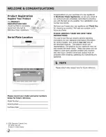 Preview for 2 page of Frigidaire FFET2725LBA Use & Care Manual