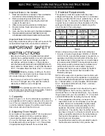 Preview for 3 page of Frigidaire FFET3025PB Installation Instructions Manual