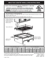 Frigidaire FFET3026TD Installation Instructions Manual предпросмотр