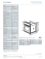 Preview for 2 page of Frigidaire FFEW3025P Brochure & Specs